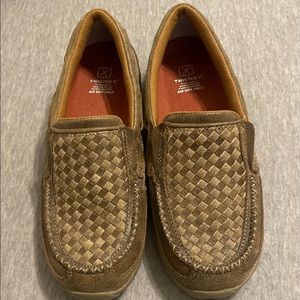 Twisted-X Checkered Slip-On Loafers Size 9